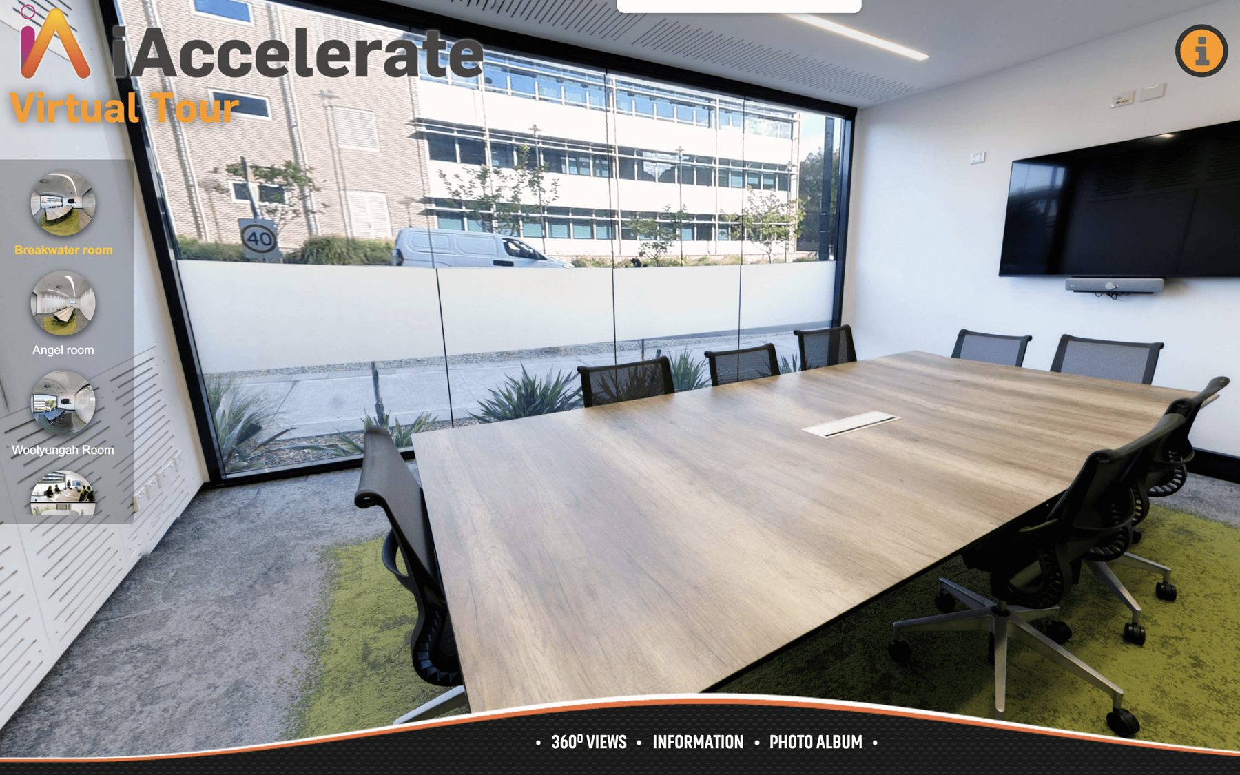 Boardroom interior at the iAccelerate building